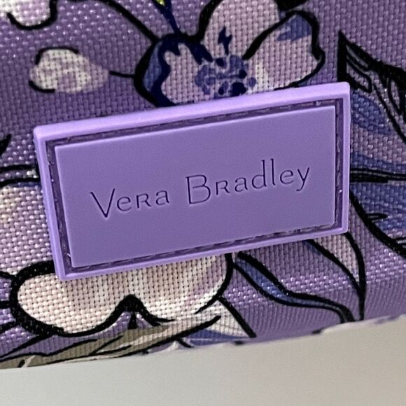 Vera Bradley Lighten Up Deluxe Wild Roses Lavender Floral Drawstring B/P  NWT - Picture 2 of 8